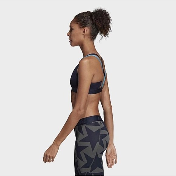 Adidas All Me Framing Light Support Sports Bra | Legendary Ink| DU1297 | 2XS - Picture 3 of 8